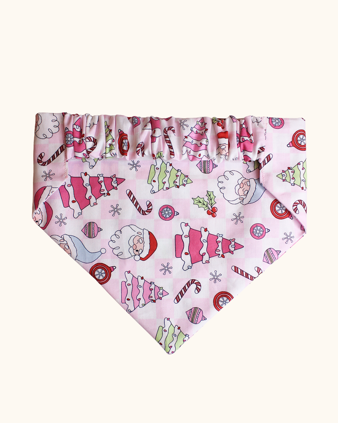 Pink Christmas Bandana