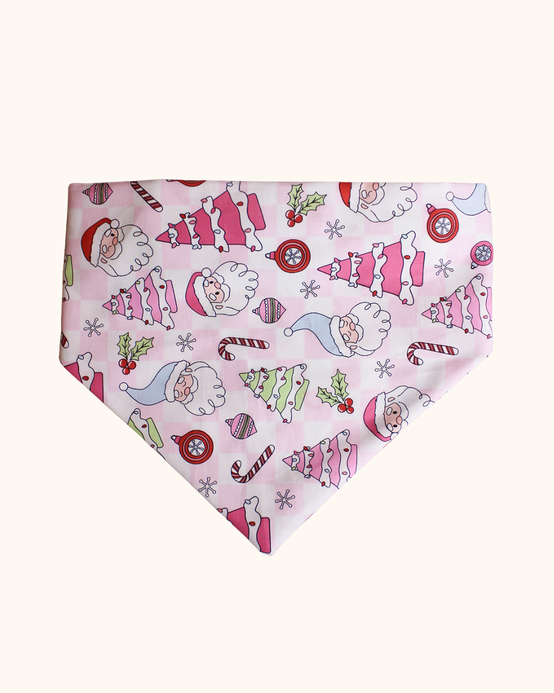 Pink Christmas Bandana