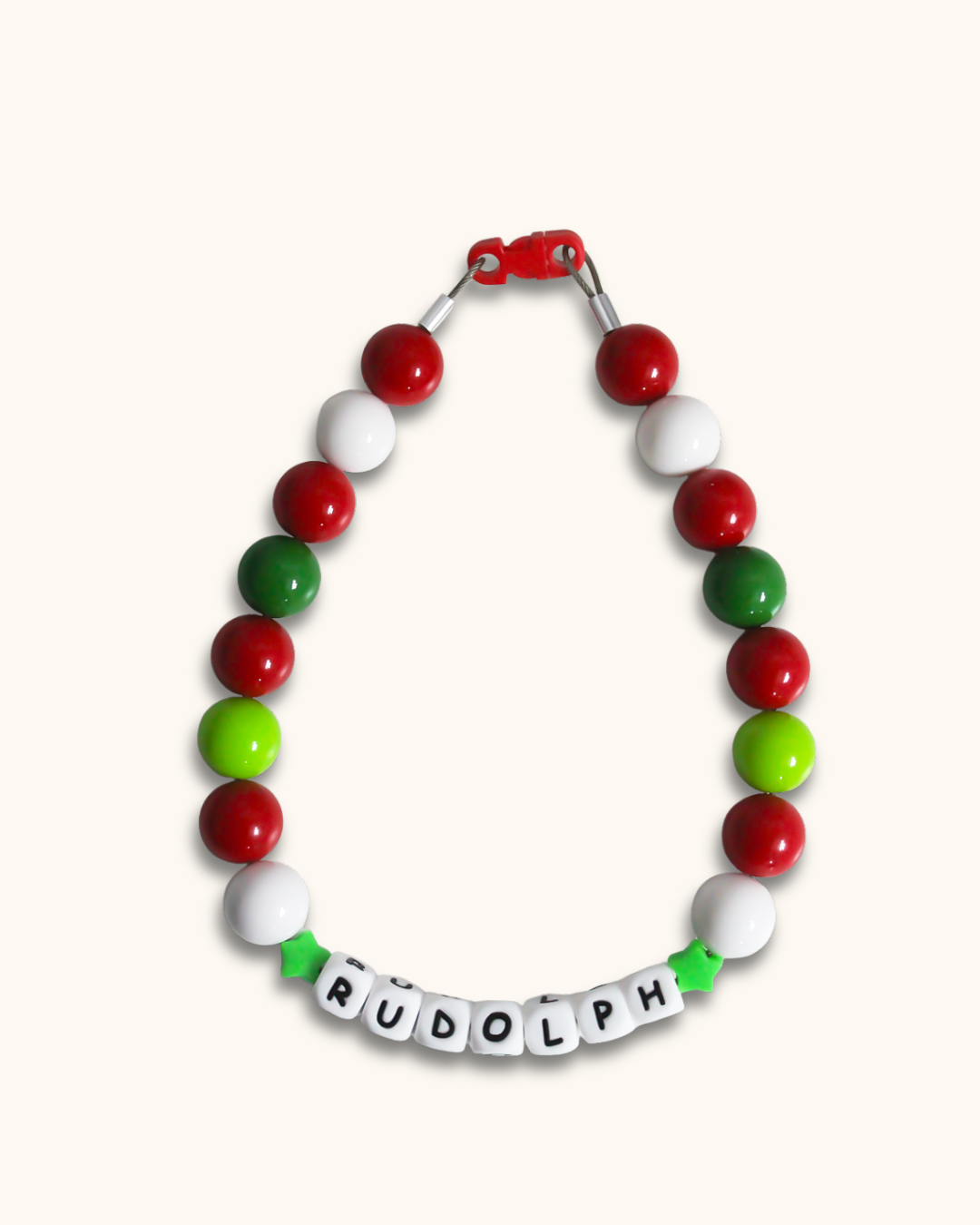 Santa's Helper Beaded Collar
