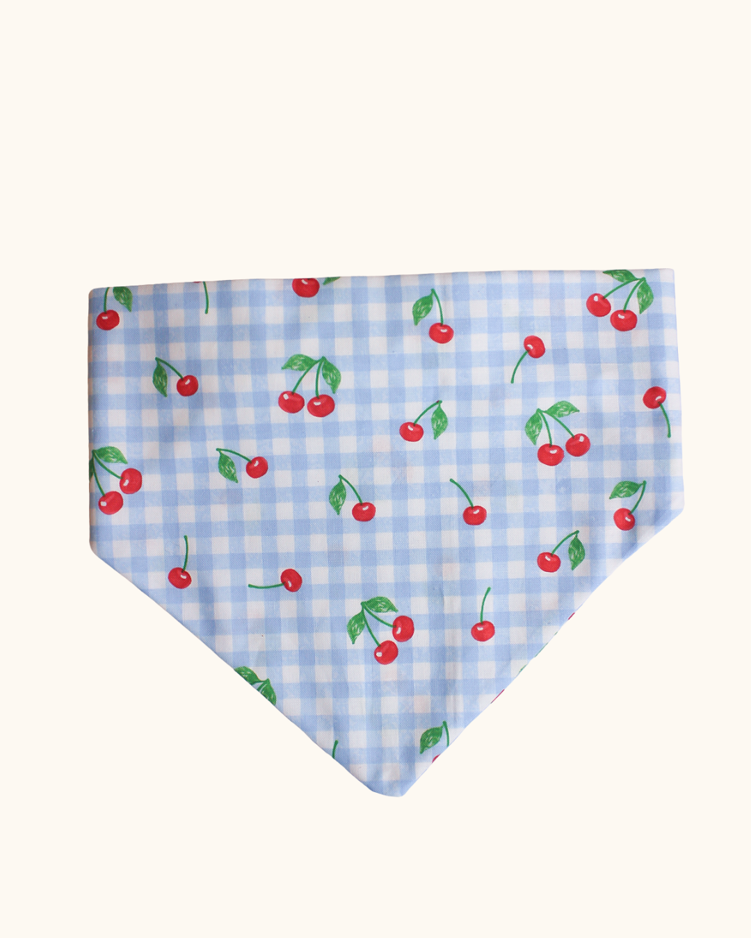 Cherry Gingham Bandana